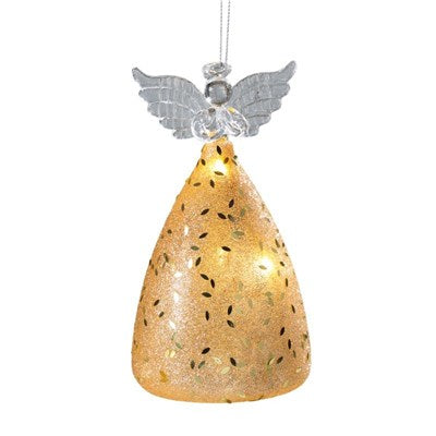 ANGELO LED IN VETRO H.15 COL.ORO