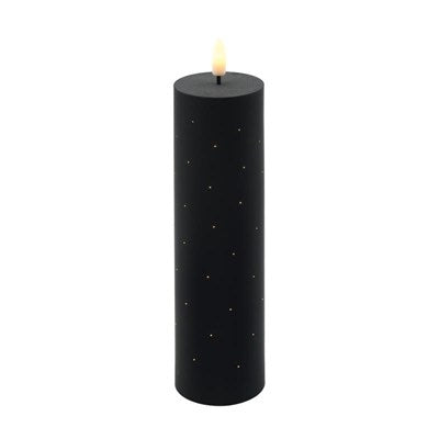 CANDELA LED IN PLASTICA H.23 COL.NERO