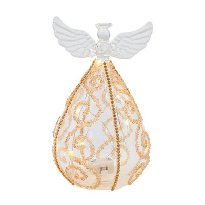 ANGELO LED IN VETRO H.16 COL.ORO