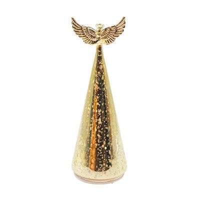 ANGELO LED ROTANTE IN VETRO H.29 COL.ORO