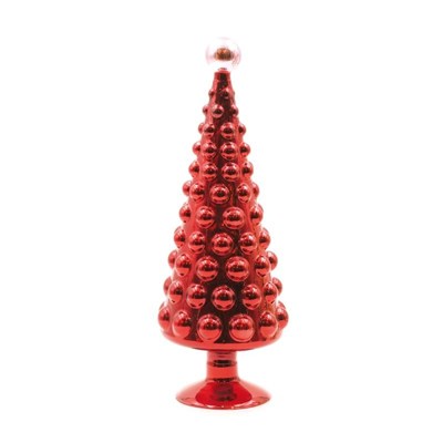 ABETE IN VETRO H.30 COL.ROSSO