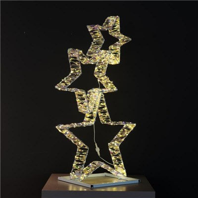 DECORAZIONE STELLE 350LED IN METALLO H.80