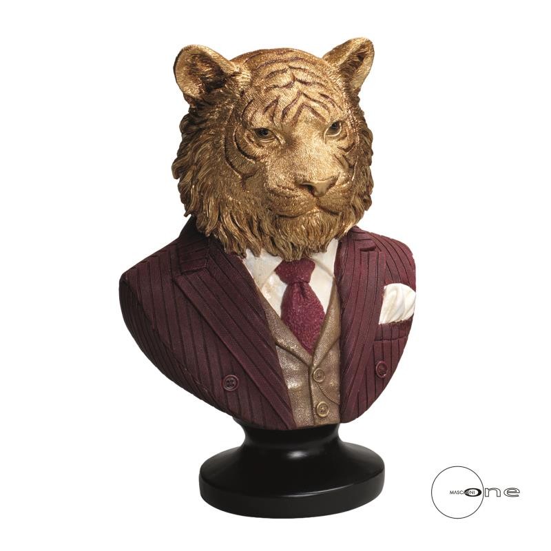 BUSTO TIGRE H.37,5 IN RESINA