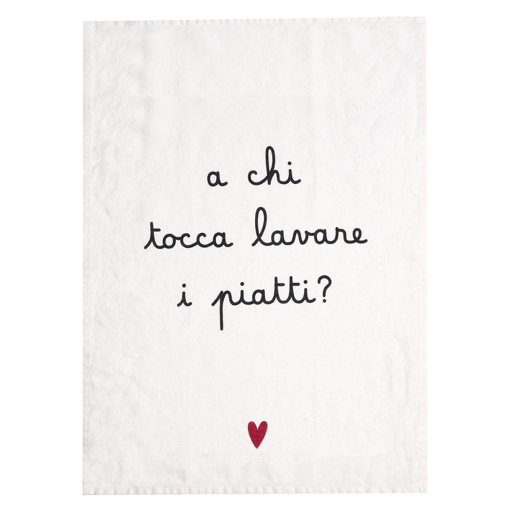 CANOVACCIO 50X70CM A CHI TOCCA LAVARE I PIATTI