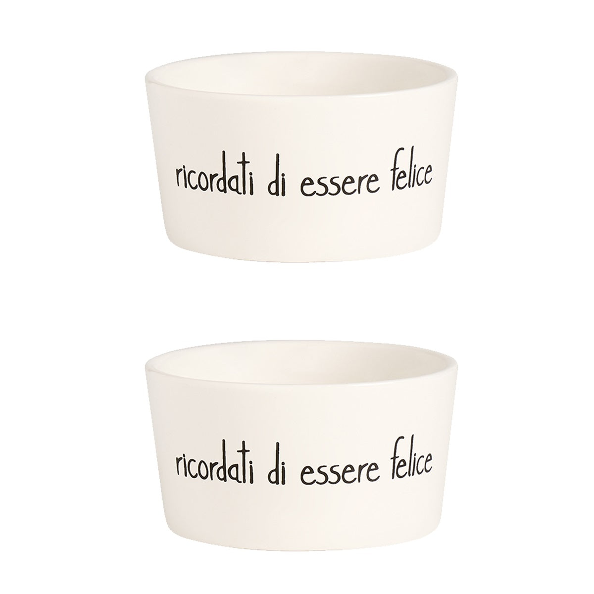 SET 2 COPPETTE RICORDATI DI ESSERE FELICE
