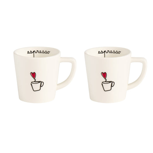 SET 2 TAZZE ESPRESSO TAZZINA