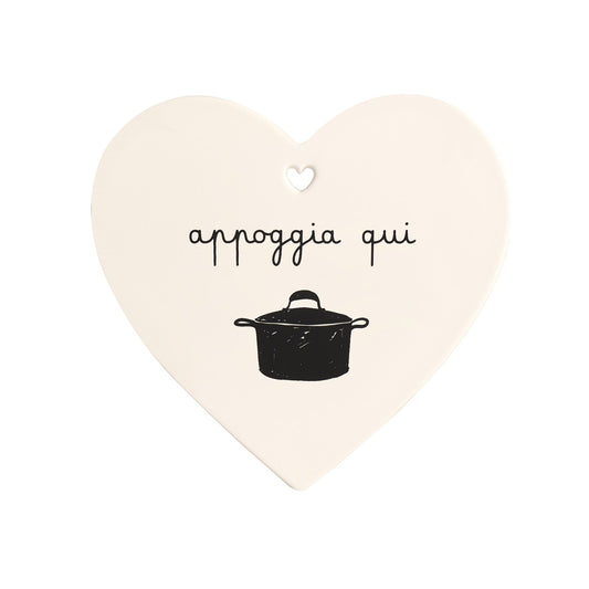 SOTTOPENTOLA CUORE APPOGGIA QUI 21X20CM
