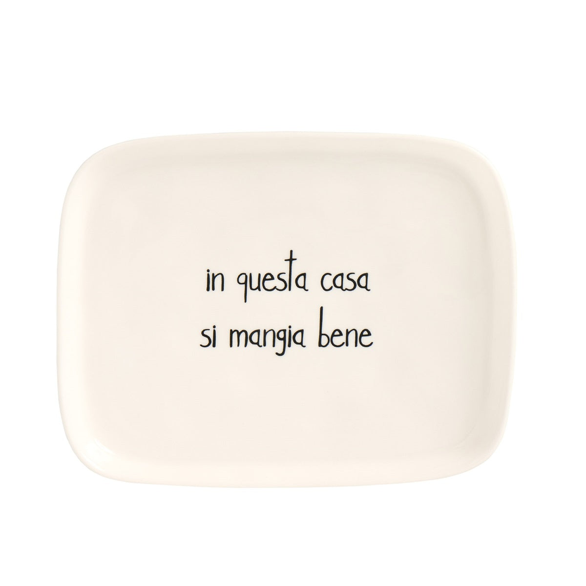 PIATTO 20x15.5CM IN QUESTA CASA SI MANGIA BENE