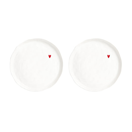SET 2 PIATTI PIANI CUORE