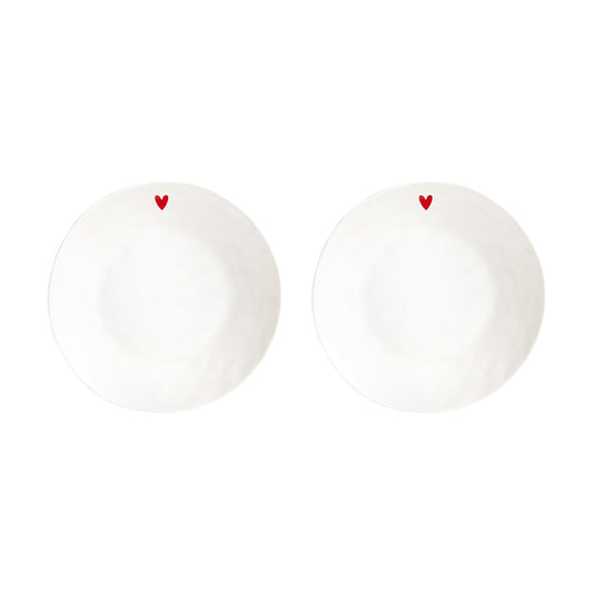 SET 2 PIATTI FONDI CUORE
