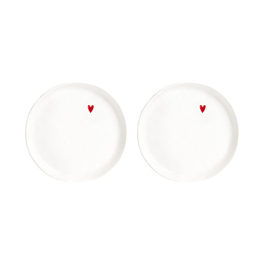 SET 2 PIATTI DESSERT CUORE