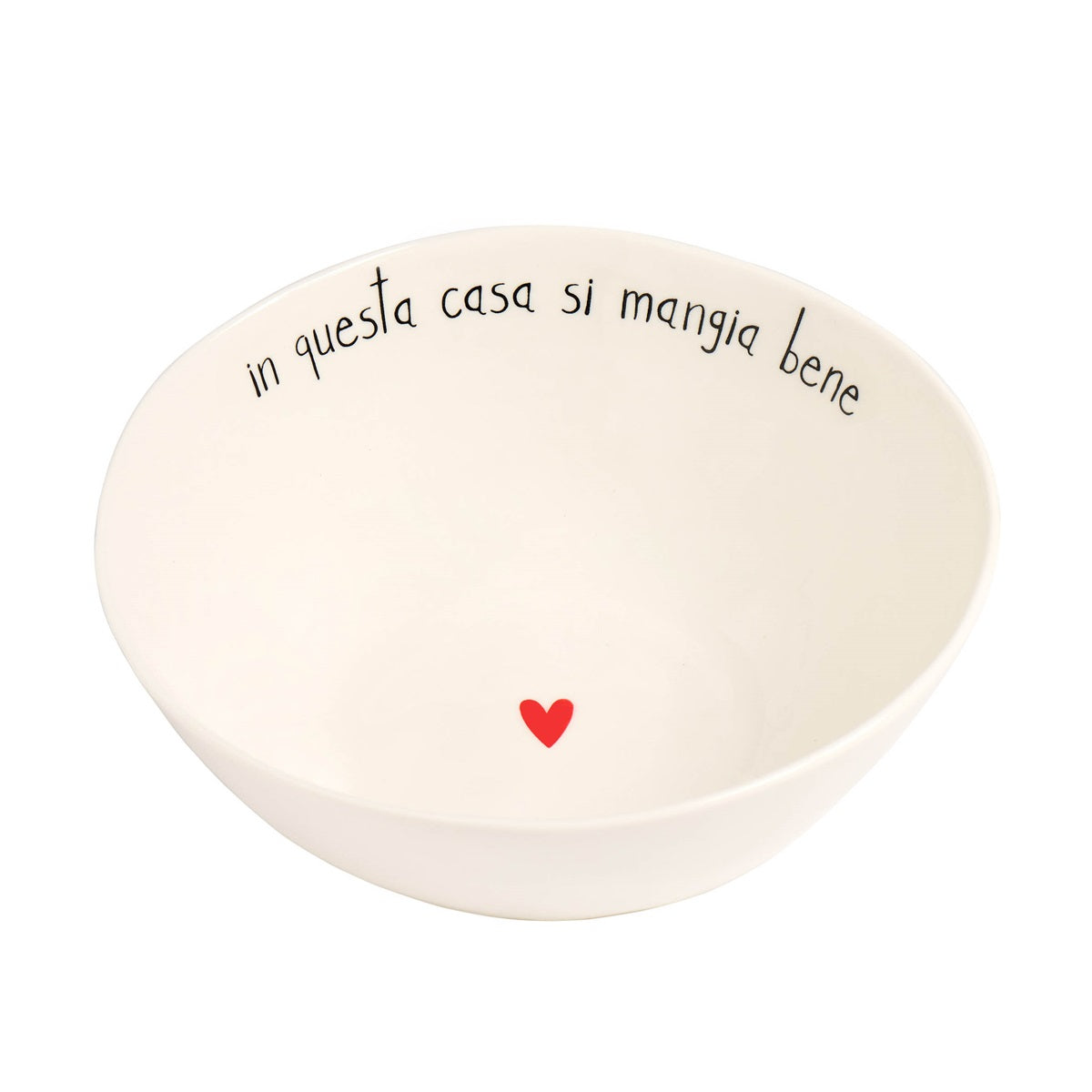 INSALATIERA D.20X7.8CM IN QUESTA CASA SI MANGIA BENE