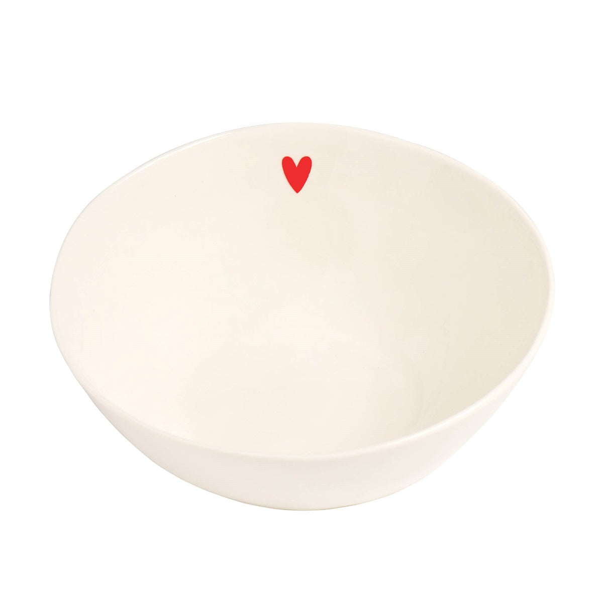 INSALATIERA D.20X7.8CM CUORE ROSSO