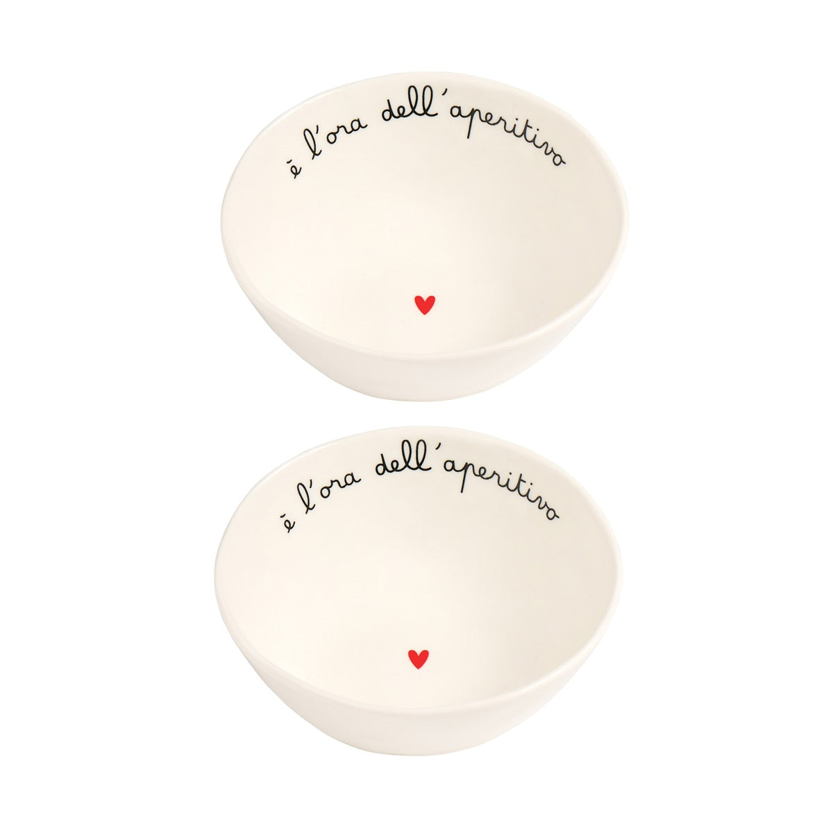 SET 2 COPPETTE D12.6X5 E' L'ORA DELL'APERITIVO