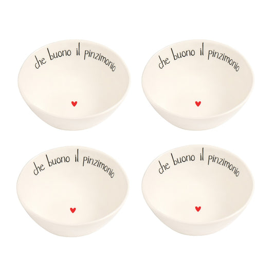 SET 4 COPPETTE D10.5X4 CHE BUONO IL PINZIMONIO