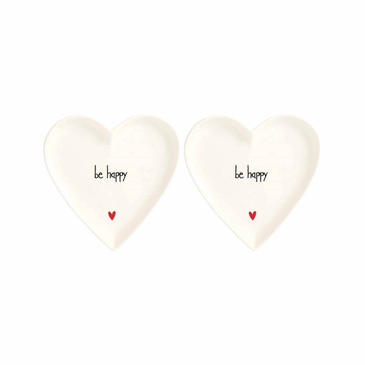 SET 2 PIATTI CUORE 12CM BE HAPPY