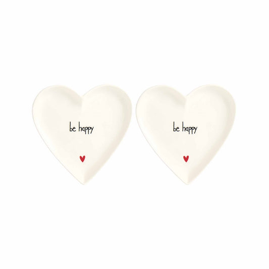 SET 2 PIATTI CUORE 12CM BE HAPPY