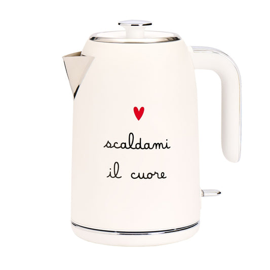 BOLLITORE ELETTRICO BIANCO SCALDAMI IL CUORE
