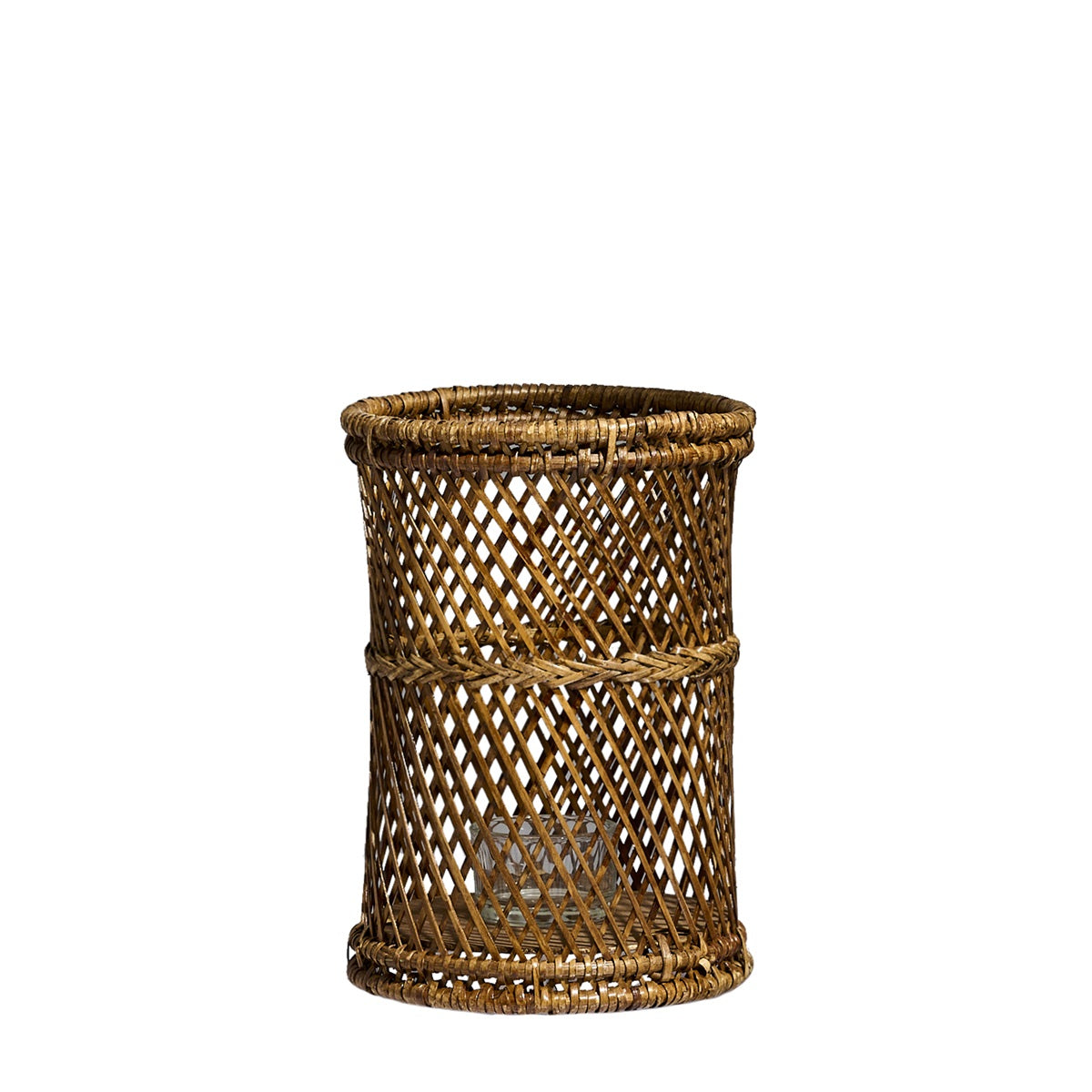 PORTACANDELA ROSE D12XH20CM ANTIQUE LAQ.