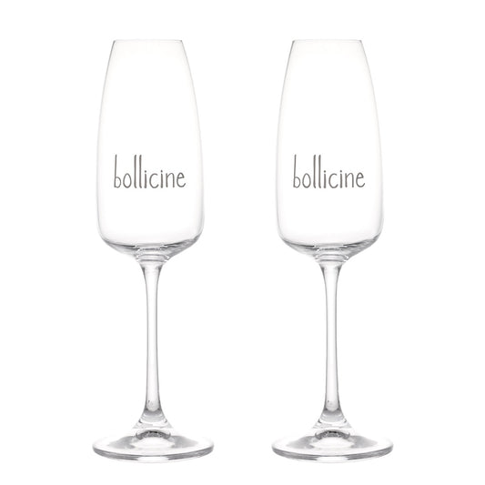 SET 2 FLUTE 29CL BOLLICINE