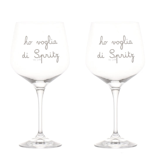 SET 2 CALICI HO VOGLIA DI SPRITZ 82CL