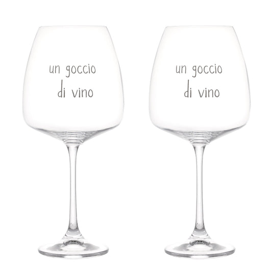 SET 2 CALICI 77CL UN GOCCIO DI VINO