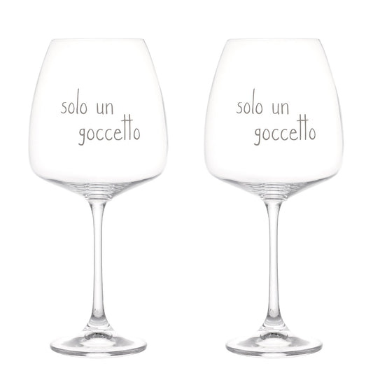 SET 2 CALICI 77CL SOLO UN GOCCETTO