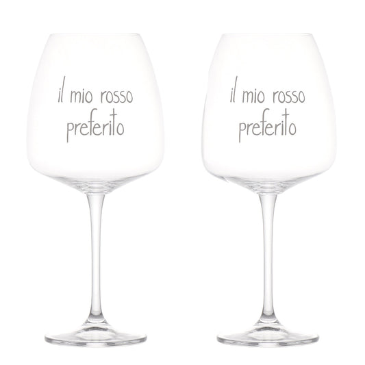 SET 2 CALICI 77CL IL MIO ROSSO PREFERITO