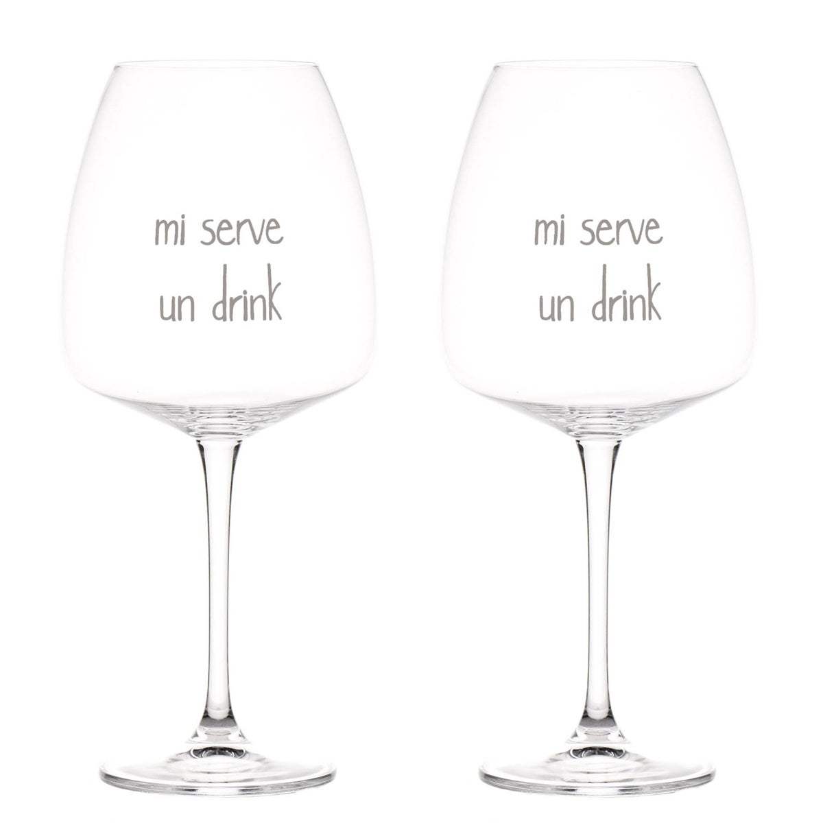 SET 2 CALICI 77CL MI SERVE UN DRINK