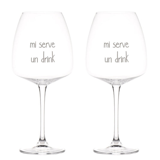 SET 2 CALICI 77CL MI SERVE UN DRINK