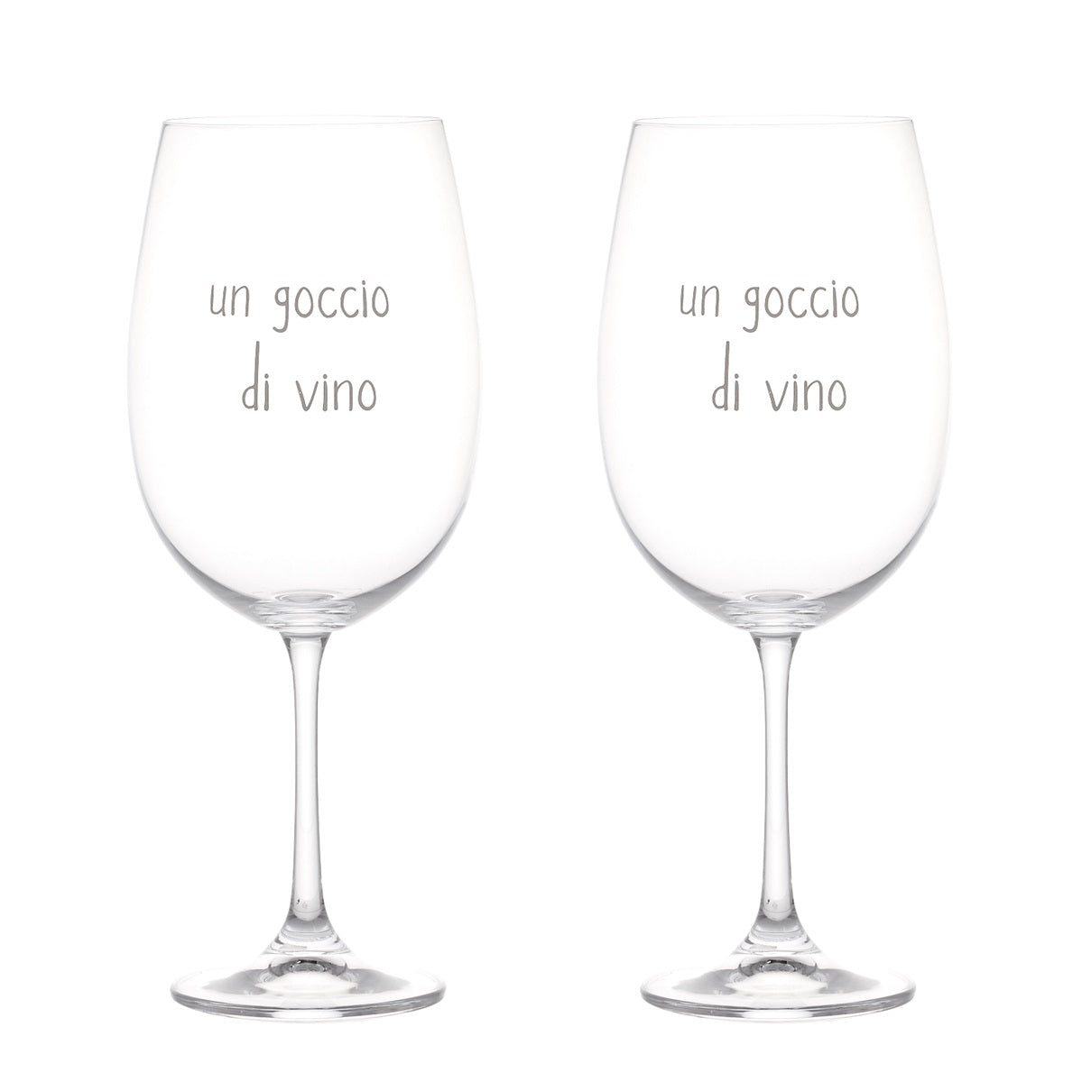 SET 2 CALICI 64CL UN GOCCIO DI VINO