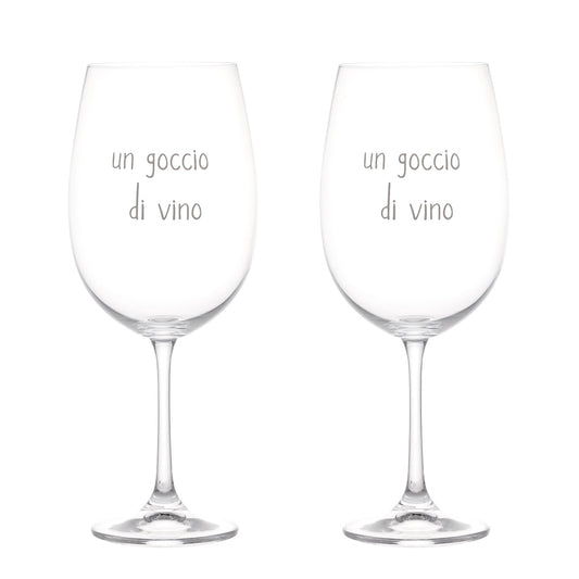 SET 2 CALICI 64CL UN GOCCIO DI VINO