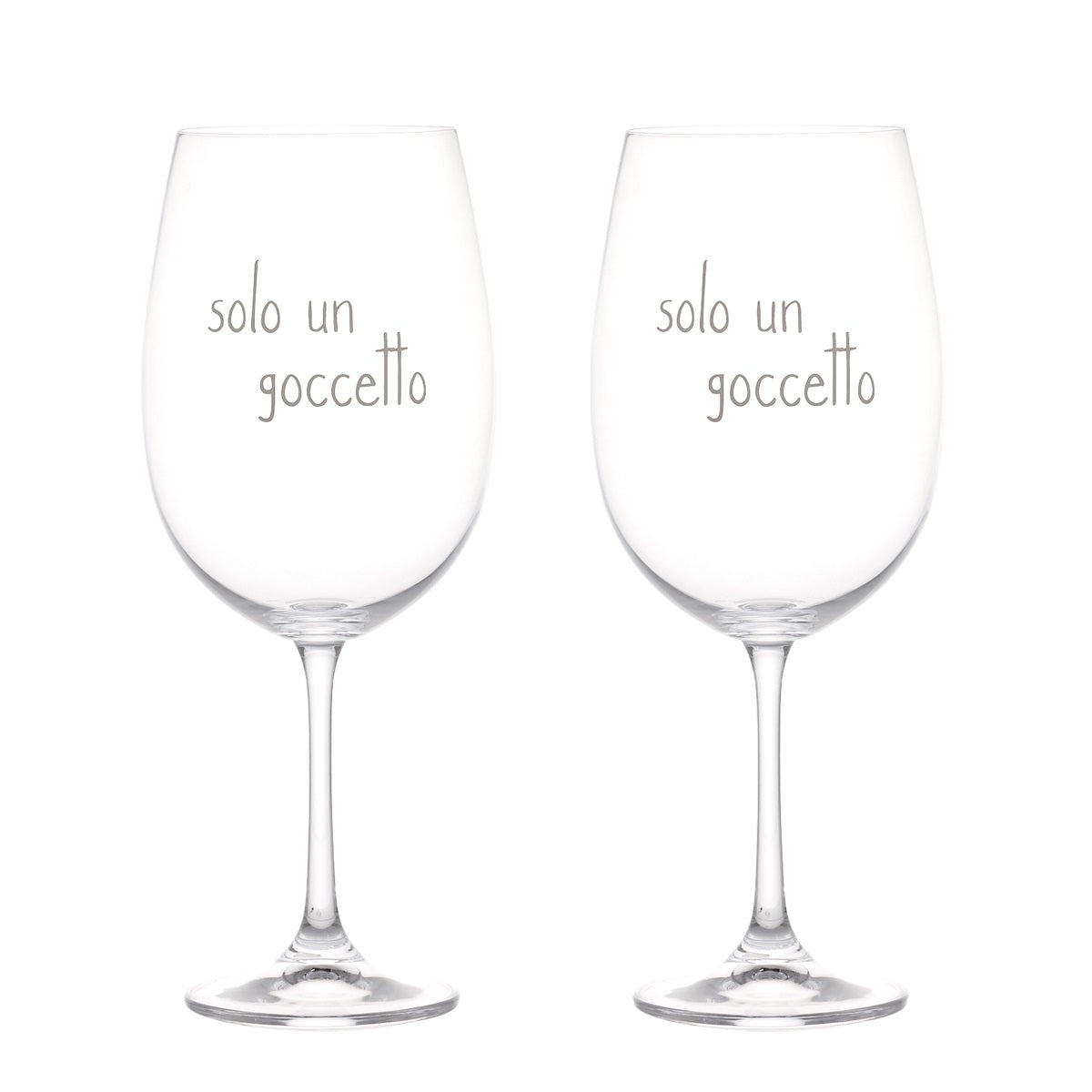 SET 2 CALICI 64CL SOLO UN GOCCETTO