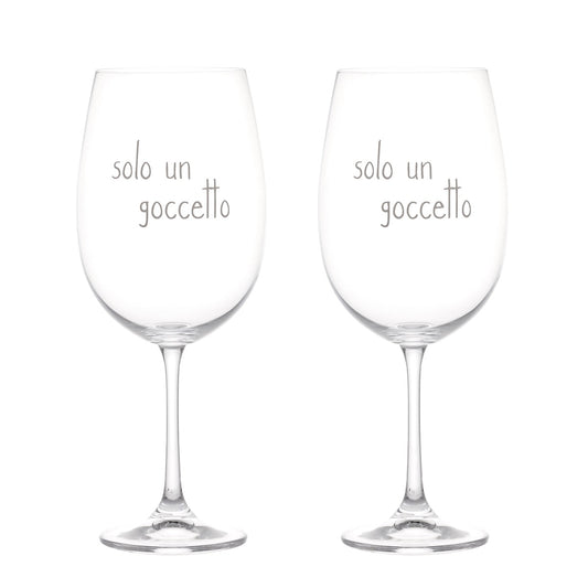 SET 2 CALICI 64CL SOLO UN GOCCETTO