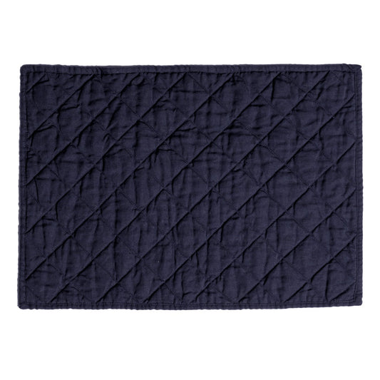 TOVAGLIETTA RETT. IMBOTTITA 36X48 NAVY