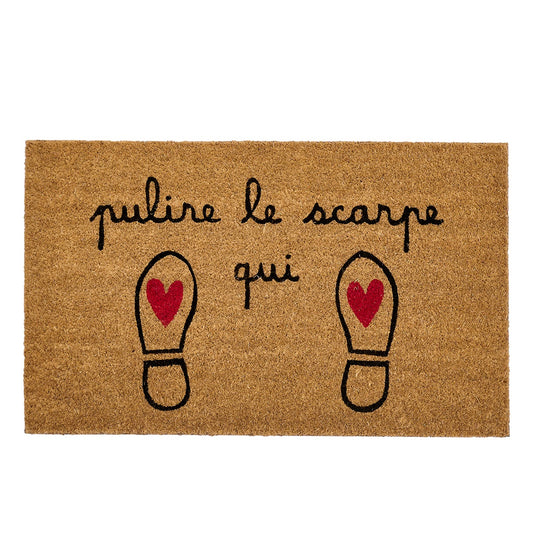 ZERBINO PULIRE LE SCARPE QUI 45x75CM