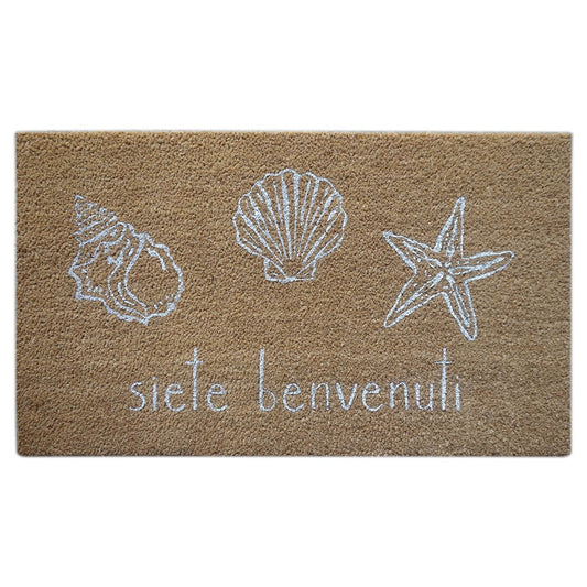 ZERBINO SIETE BENVENUTI CONCHIGLIE 45x75CM