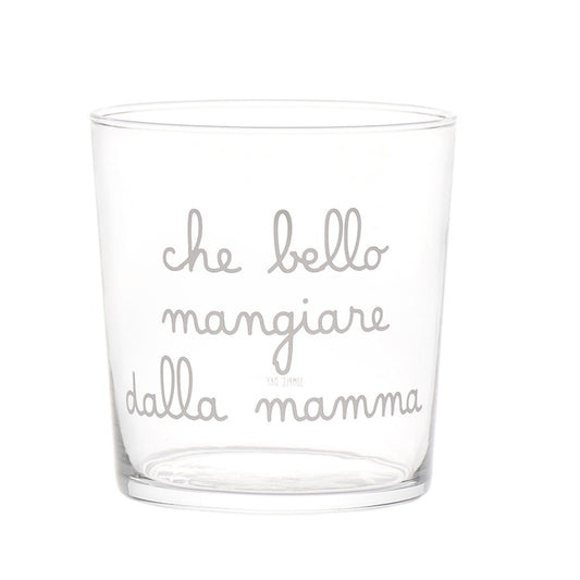BICCHIERE 35CL CHE BELLO MANGIARE DALLA MAMMA