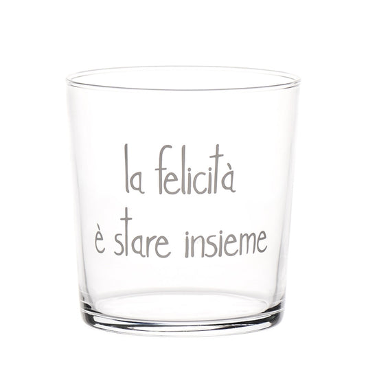 BICCHIERE 35CL LA FELICITA' E' STARE INSIEME