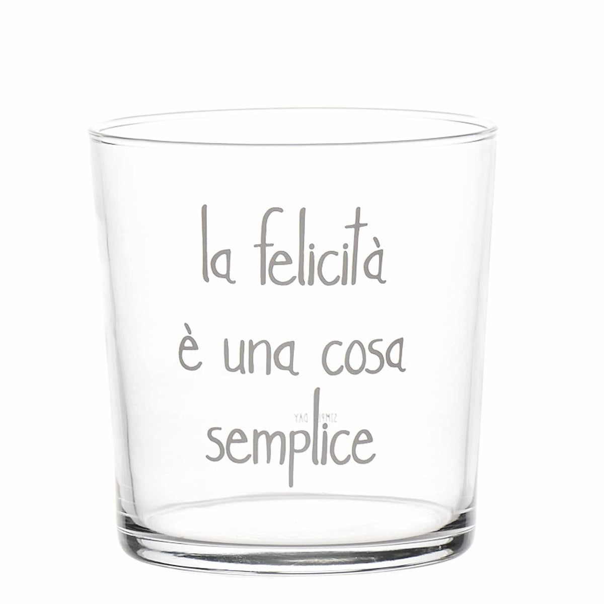 BICCHIERE 35CL LA FELICITA' E' UNA COSA SEMPLICE