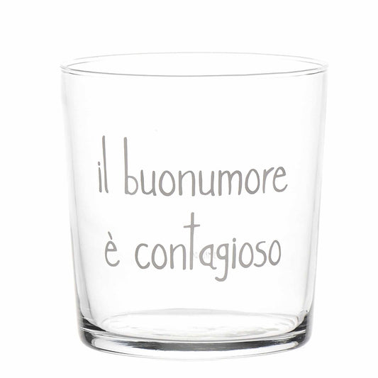 BICCHIERE 35CL IL BUON UMORE E' CONTAGIOSO