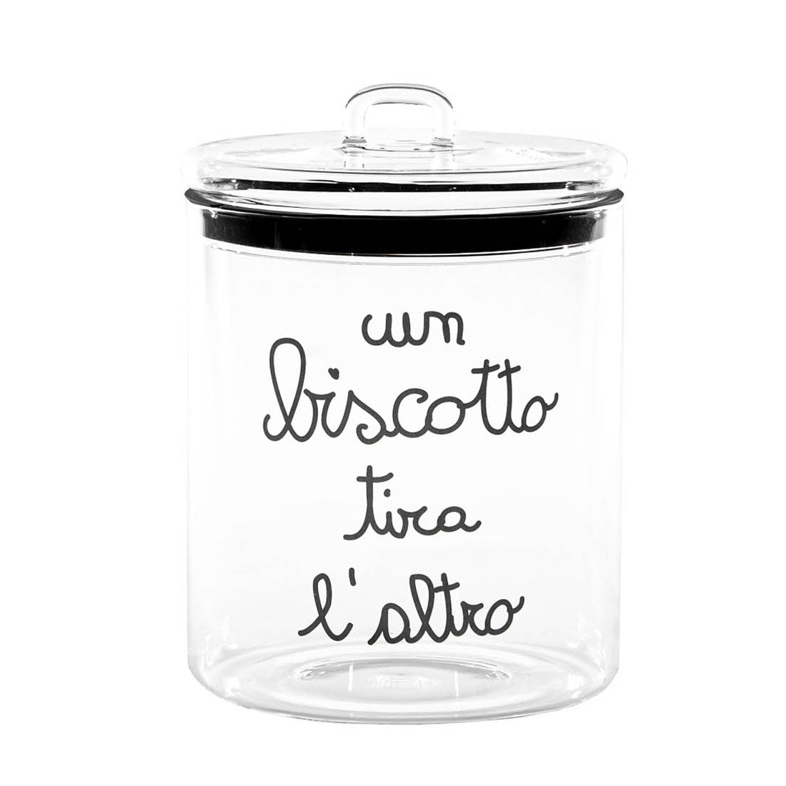 BARATTOLO IN VETRO Ø15CM UN BISCOTTO TIR