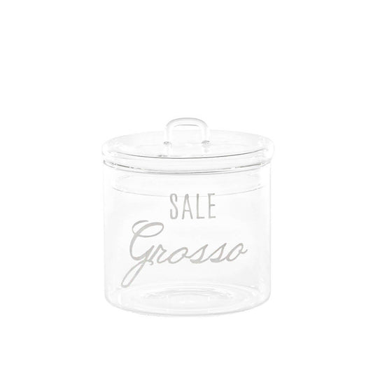 BARATTOLO IN VETRO Ø12CM SALE GROSSO