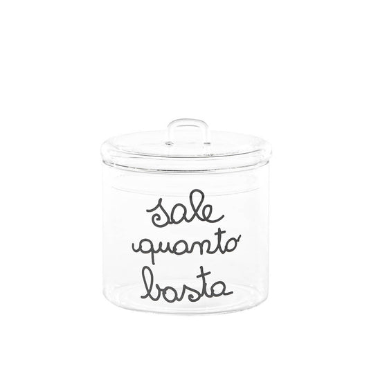 BARATTOLO IN VETRO Ø12CM SALE QUANTO BASTA