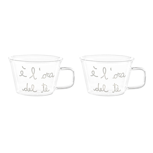 SET 2 TAZZE IN VETRO 280ML E' LORA DEL T