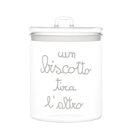 BARATTOLO IN VETRO Ø15CM UN BISCOTTO TIR