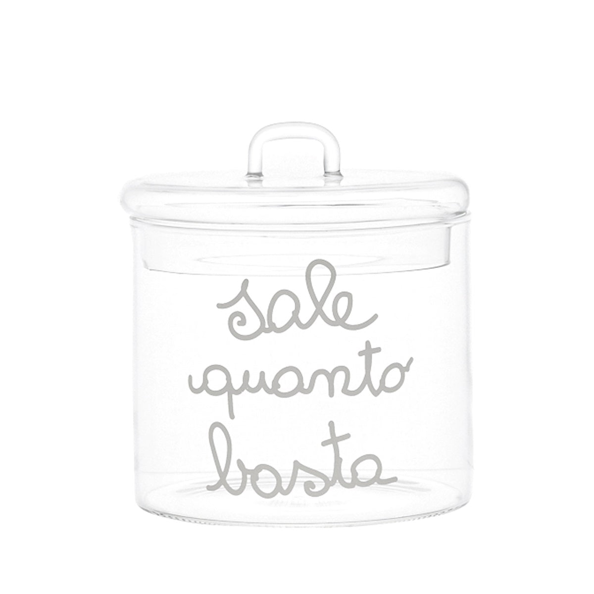 BARATTOLO IN VETRO Ø12CM SALE QUANTO BAS