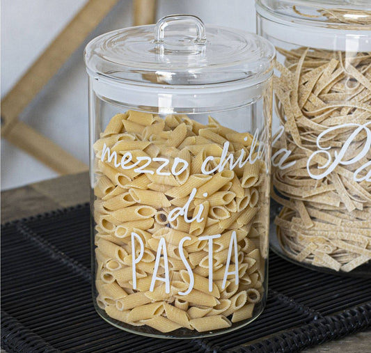 BARATTOLO IN VETRO Ø12CM MEZZO CHILO