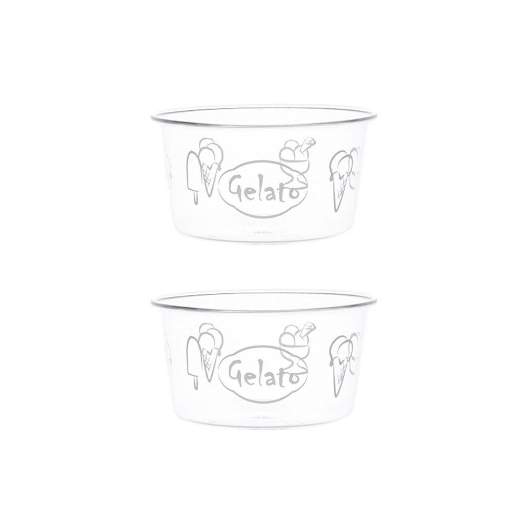 SET 2 COPPETTE IN VETRO GELATO