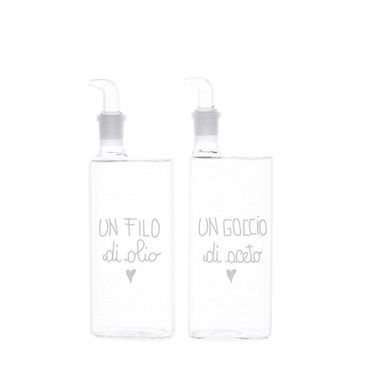 SET 2 BOTTIGLIE 400ML FILO OLIO-GOCCIO ACETO